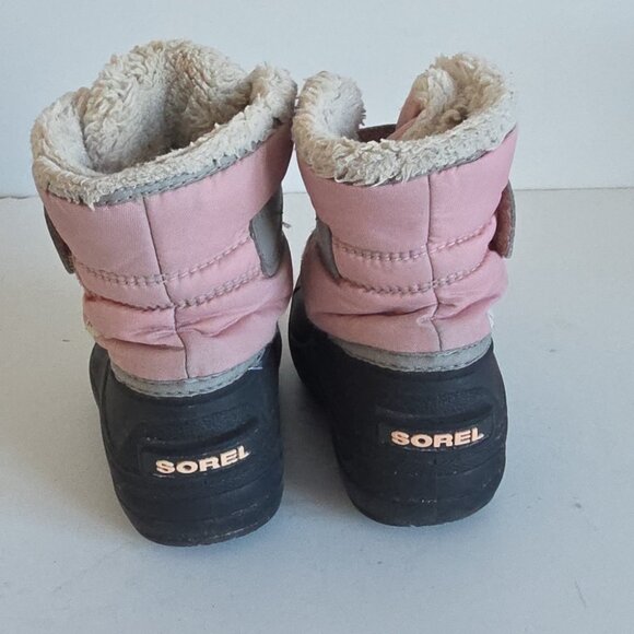 *SOLD* SOREL | Commander Winter Snow Boots Pink Girls Sz 8 - Picture 4 of 5